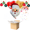 🎅 Bouquet de Ballons Père Noël et Cœurs – Personnalisable 🎈