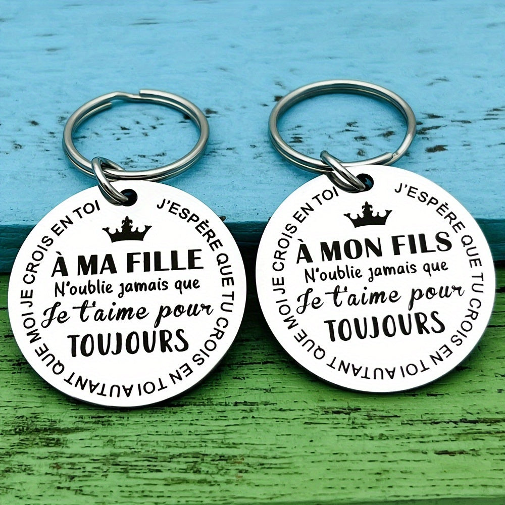 Porte-clés "À ma fille, je t'aime pour toujours" – Un Cadeau Éternel et Rempli d'Amour