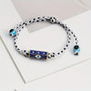 Corde Tressée Colorée Boho, Bracelet Pendentif en Cuivre, Bracelet Réglable  Mauvais Œil Pour Hommes et Femmes, Bijoux Œil Porte-Bonheur
