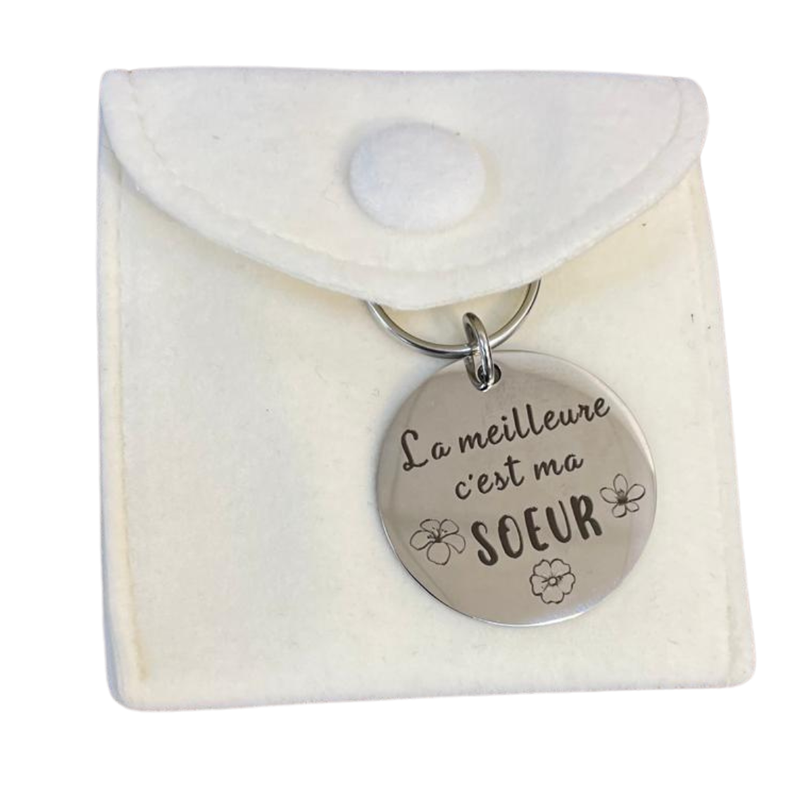 Porte-clés "La meilleure, c'est ma sœur" – Un Cadeau Unique pour une Sœur Inoubliable
